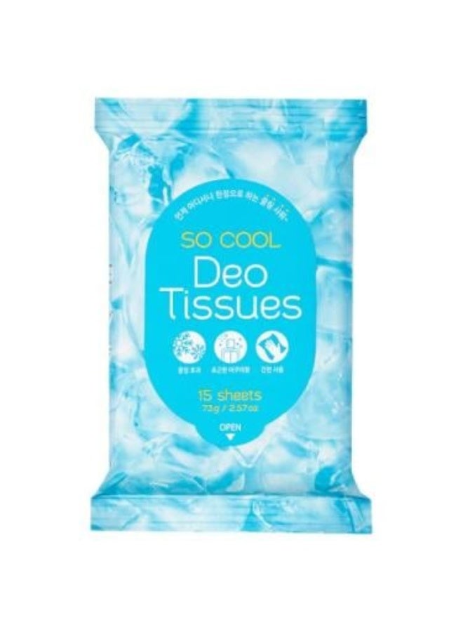 So Cool Deodorant Wipes 15 Wipes